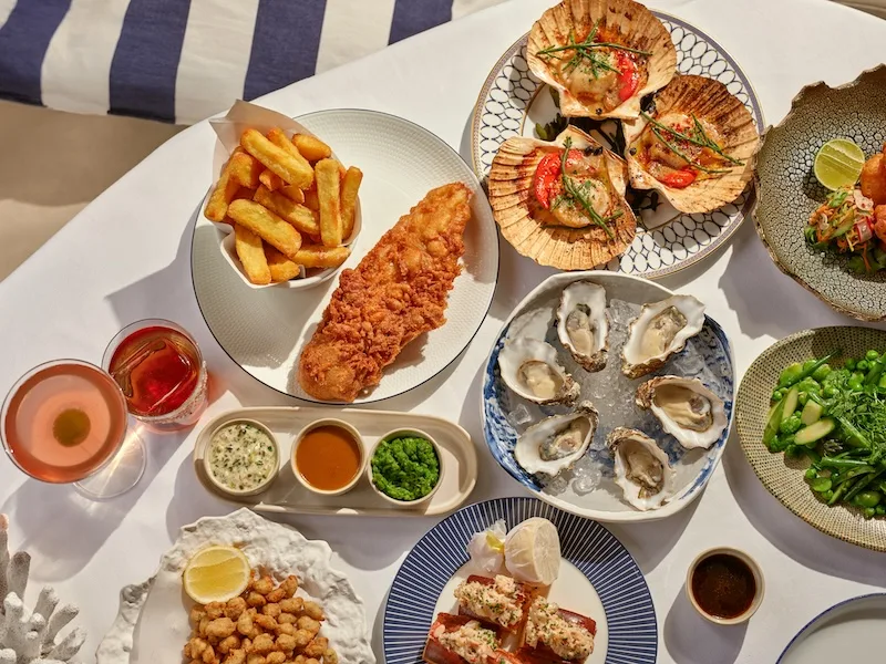 CUT OUT at 45 Park Lane offers a sophisticated version of the classic British "chippy" menu.