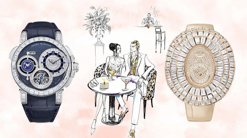  Harry Winston Ocean Tourbillon GMT Worldtimer  and Breguet Reine de Naples Crazy Flower