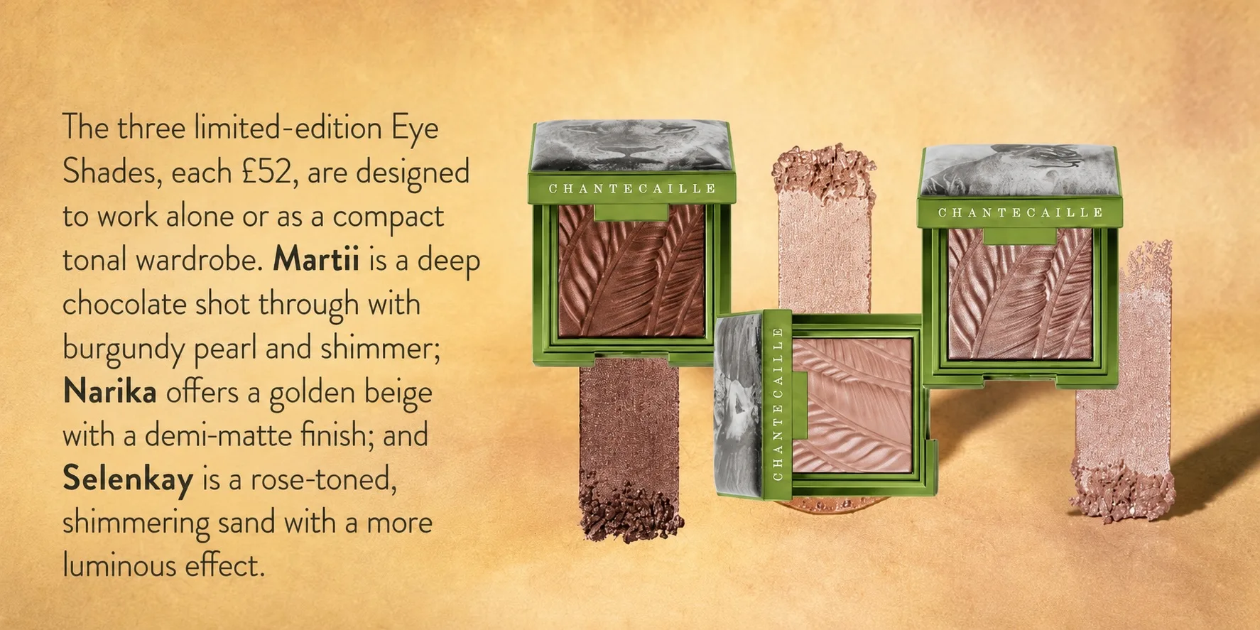 Chantacaille eye shadows from The Lions Collection 2026