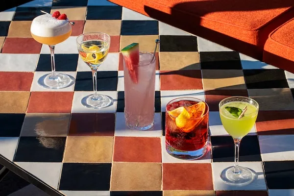 Cocktails at Terrazza Romana, Hotel d'Inghilterra
