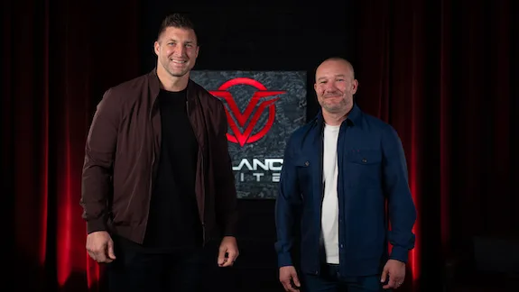 Shawn Ryan with former professional American football player Tim Tebow.
