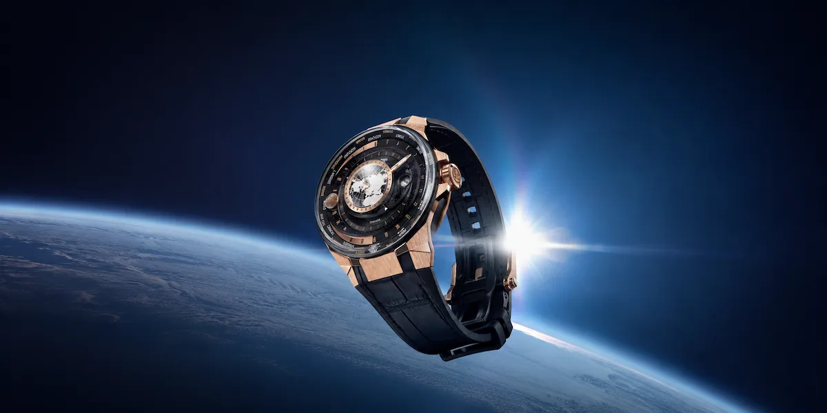 Ulysse Nardin Blast Moonstruck rose-gold watch with geocentric Earth, Sun and Moon display