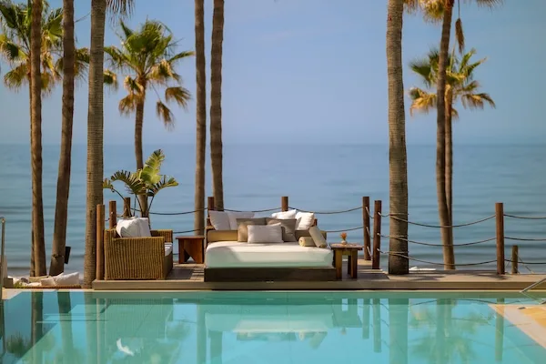 Pool Bed Nikki Beach Marbella.