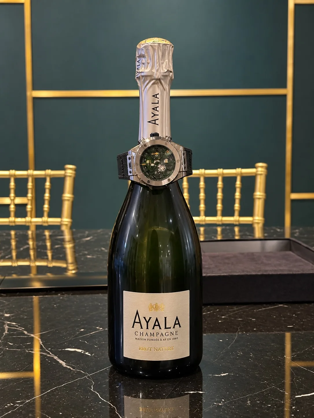 Ayala Brut Nature and Hublot