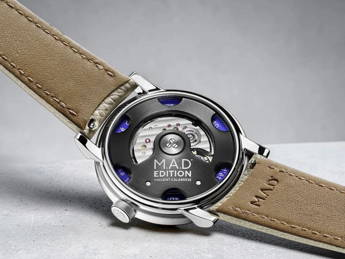 caseback of the M.A.D.3 Vincent Calabrese