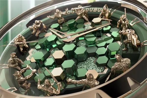 Dial detail Roger Dubuis Excalibur The Metamorph Merlin