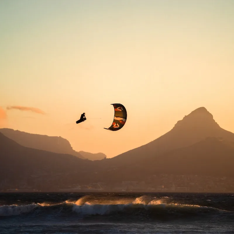 Liam Whaley in flight