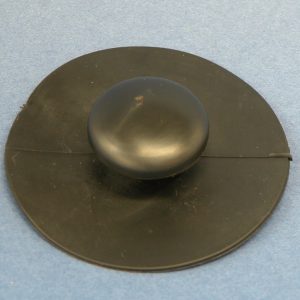 PVC Cleat Button 64mm Base x 27mm Button Black