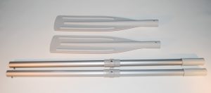 Alu Oars 160cm Including Hole with Removable Blade Grey (Pair)