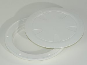 Circular Inspection Hatch White 220mm