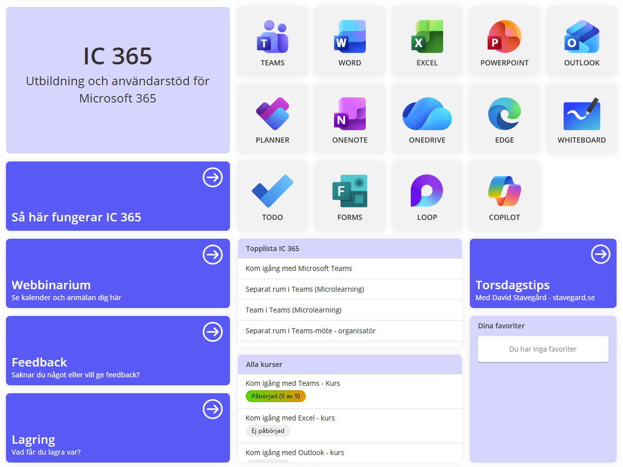 IC 365 - erbjuder microsoft 365 utbildning för de flesta apparna