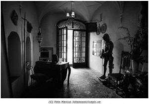 Spöktema på ett slott i Stockholms området