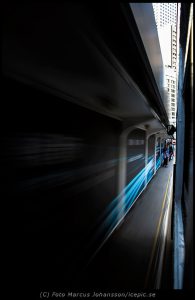 Tram in the move