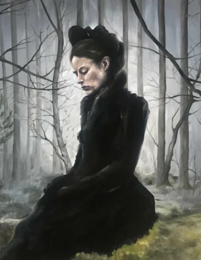 Dark Light - Horror painting, Ida Bentinger