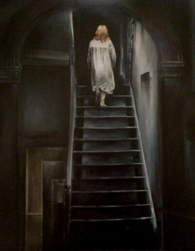 Dark Light - Horror painting, Ida Bentinger