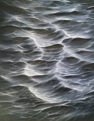 Ocean, painting, Ida Bentinger