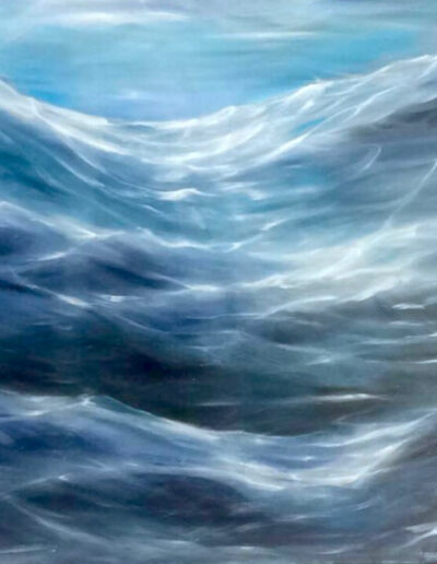 Ocean, painting, Ida Bentinger
