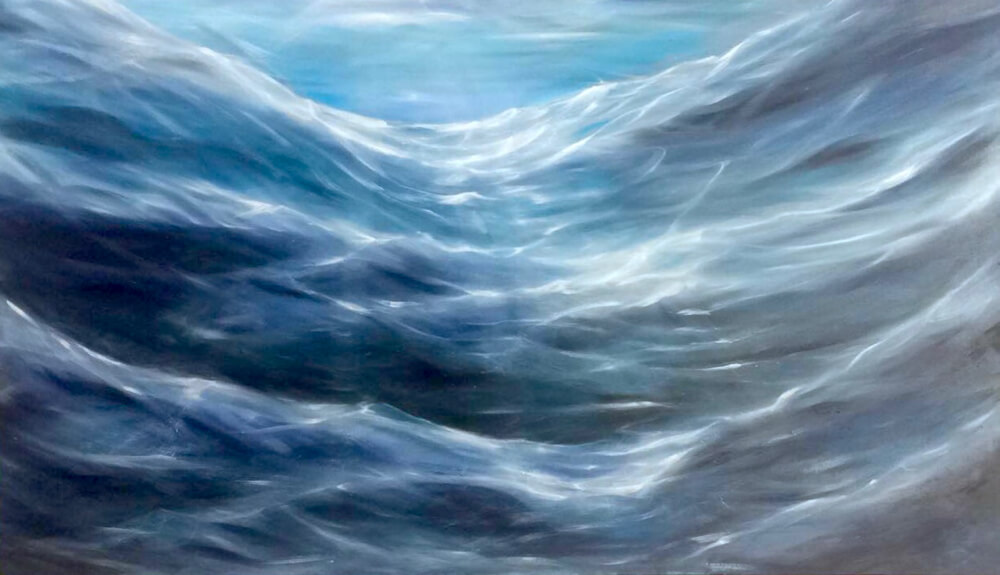 Ocean, Oil on Canvas