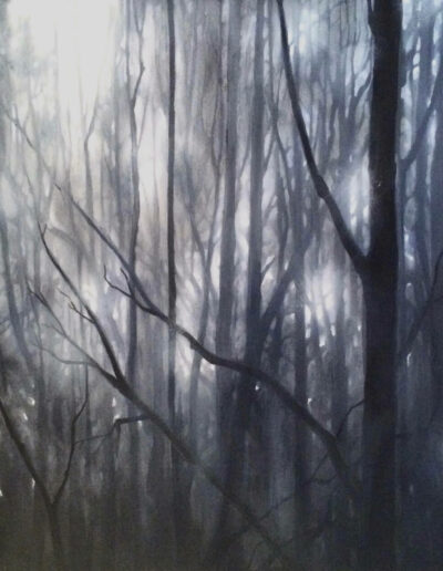 Trees, Oil on Canvas - painting, Ida Bentinger