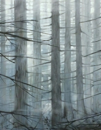 Trees, Oil on Canvas - painting, Ida Bentinger