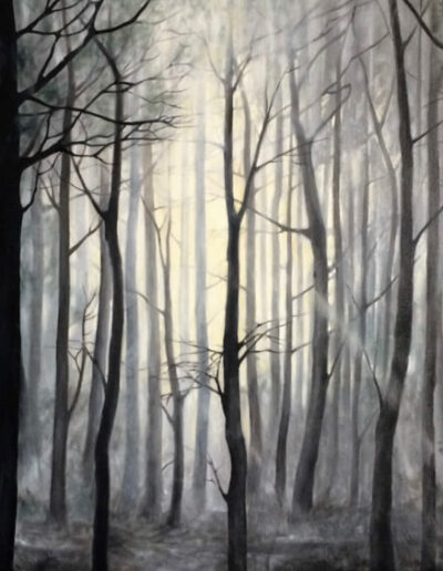 Trees, Oil on Canvas - painting, Ida Bentinger