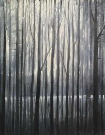 Trees, Oil on Canvas - painting, Ida Bentinger