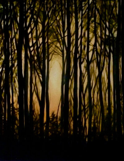 Trees, Oil on Canvas - painting, Ida Bentinger
