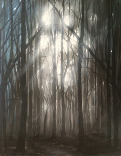 Trees, Oil on Canvas - painting, Ida Bentinger