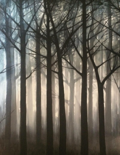Trees, Oil on Canvas - painting, Ida Bentinger