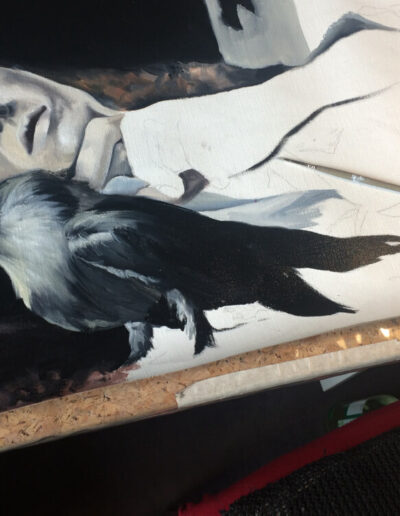 Work in progress, painting - Ida Bentinger