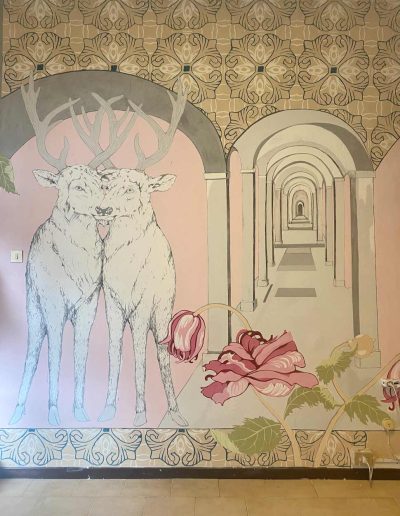 Muralpainting,mural, wallpainting, Ida Bentinger