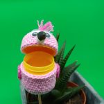 Pinker Vogel von "Binas Wooly World"