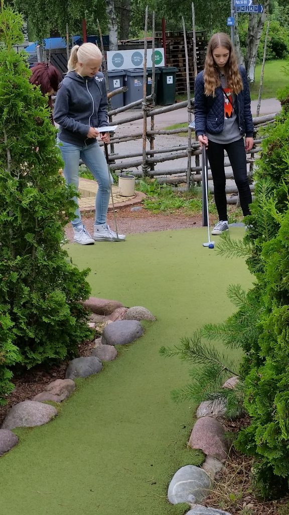 Minigolf på Lugnet.