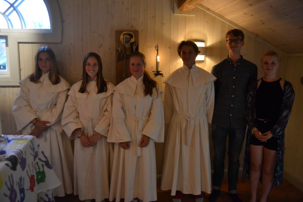 Saskia, Katja, Klara och Kalle döptes.