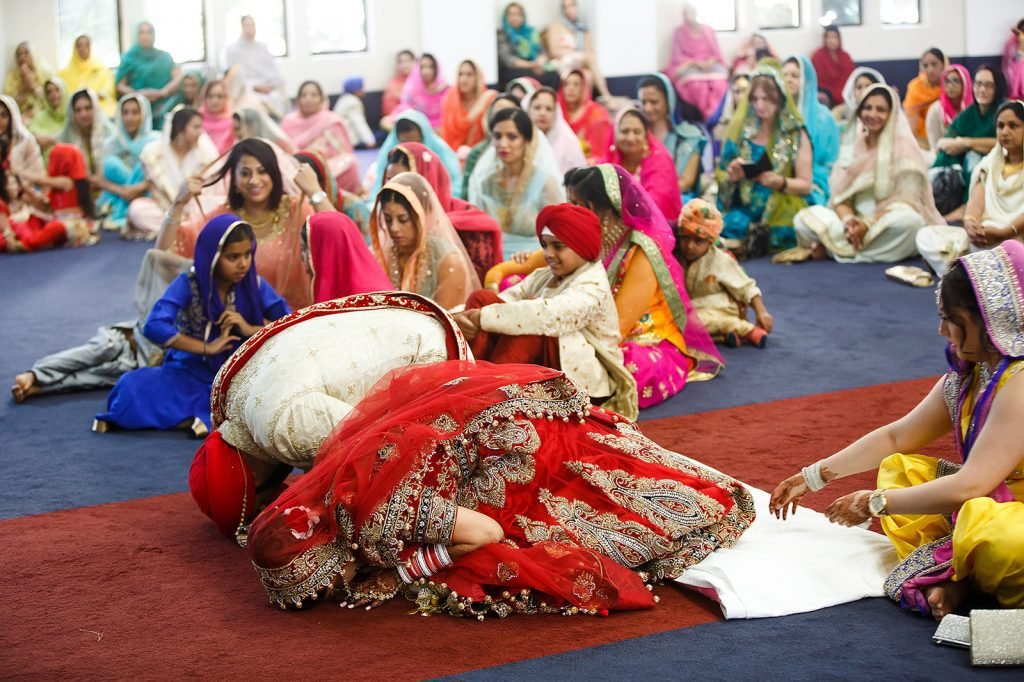 Bride at the gurudwara