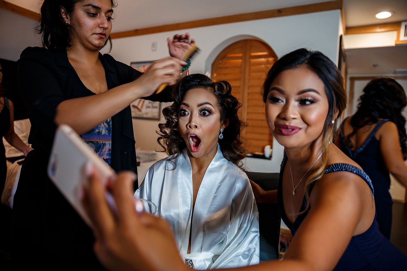 Bride getting ready — Birmingham wedding photography by Ikonic Media