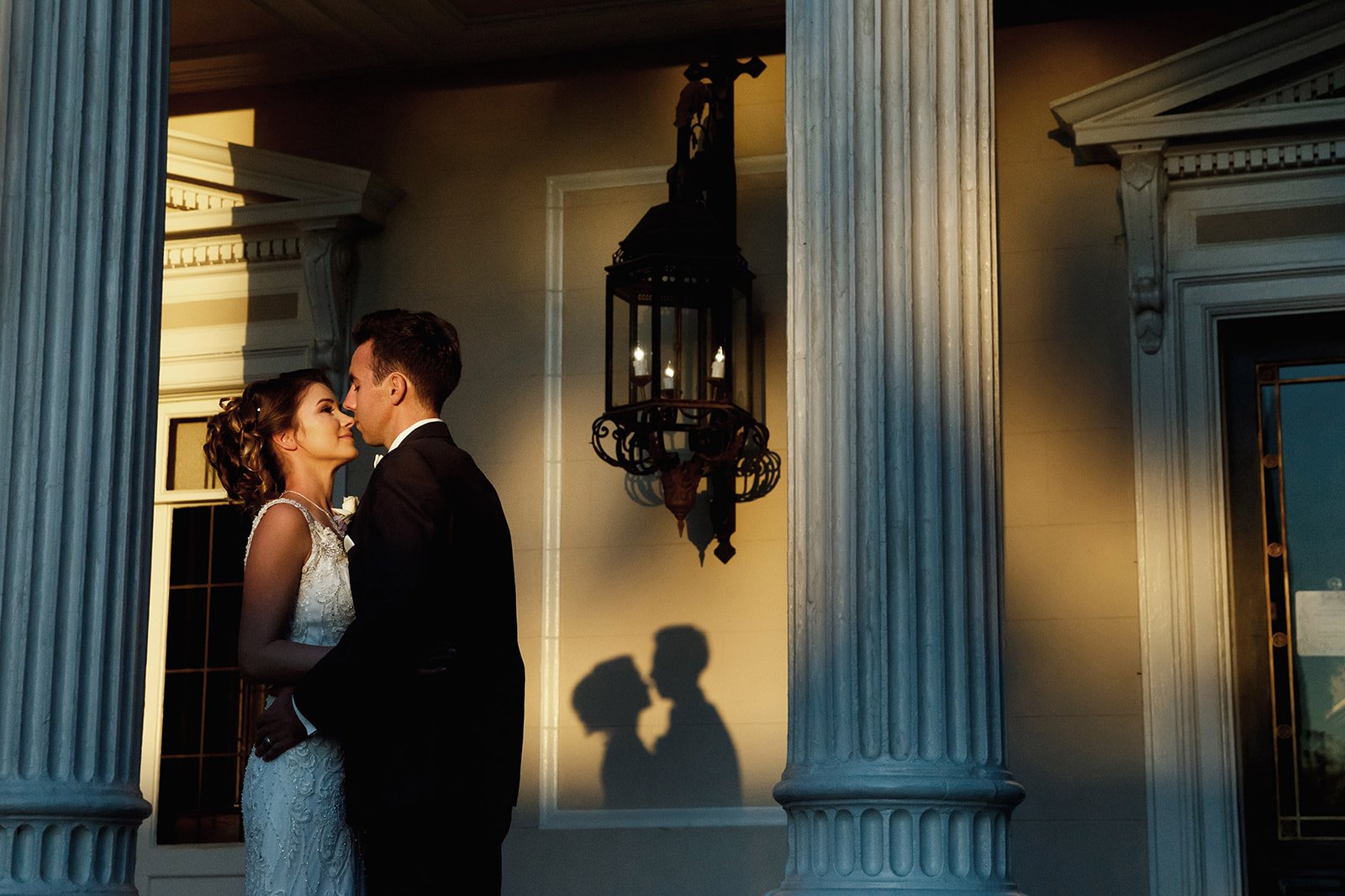Couple portrait at wedding venue — award-winning photography