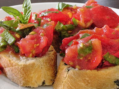 Il Guscio Islington Italian bruschetta