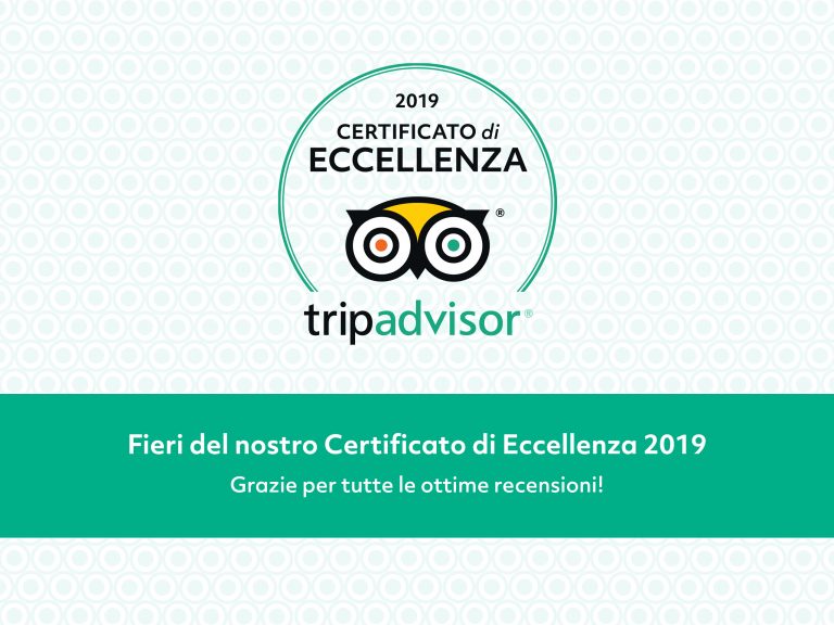 Il Nostro B&B Premiato Con IL CERTIFICATO DI ECCELLENZA