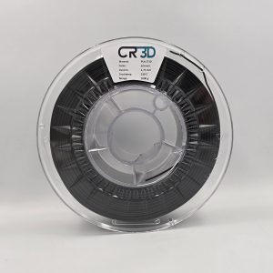 CR-3D PLA CF10 Filament Schwarz 1,75 mm auf transparenter 1-kg-Spule