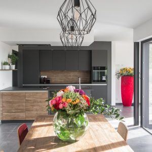 cuisine design d'une maison contemporaine