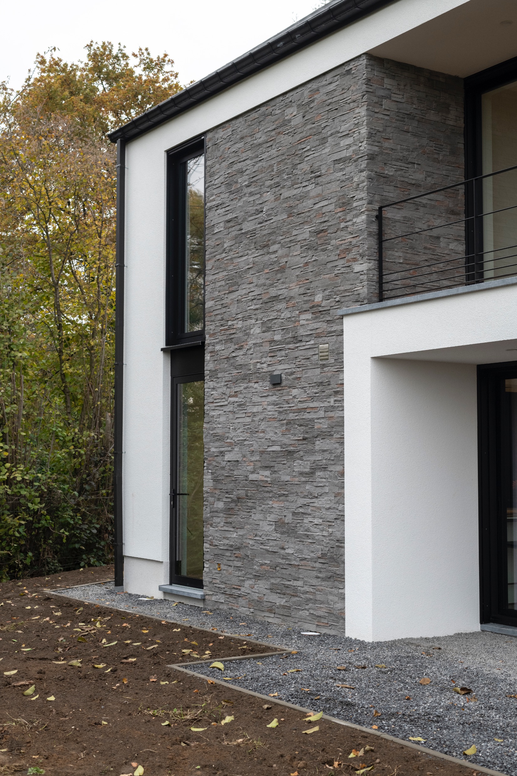 Façade arrière d'une maison contemporaine Richelle