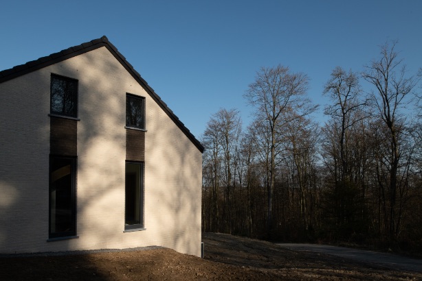 Façade arrière d'une maison contemporaine Spa