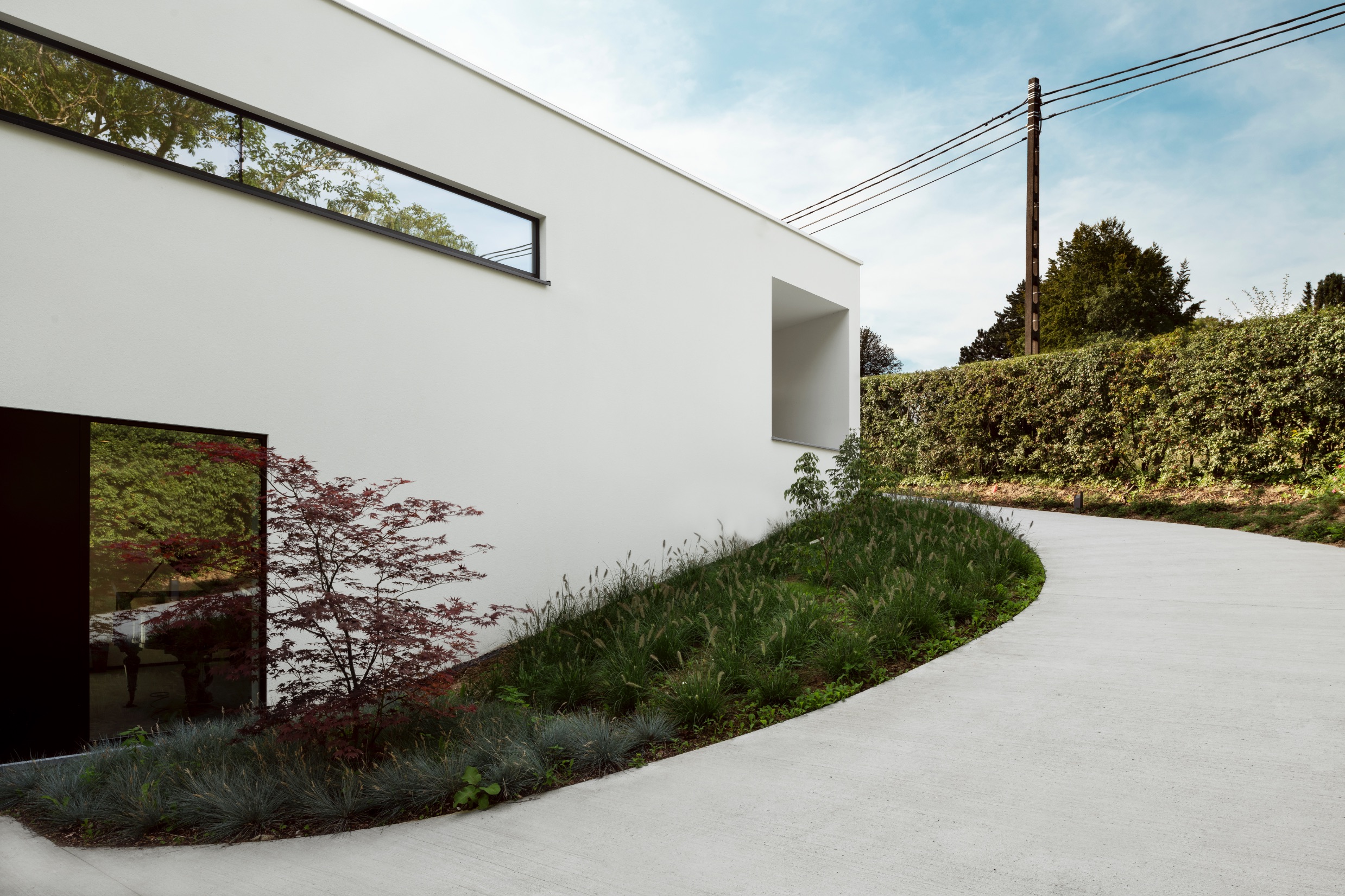 Façade avant d'une réalisation à Lasne