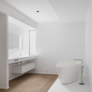 Salle de bain d'une réalisation à Chaumont-Gistoux