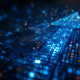 Digital blue arrow