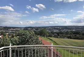 Aussicht vom Balkon