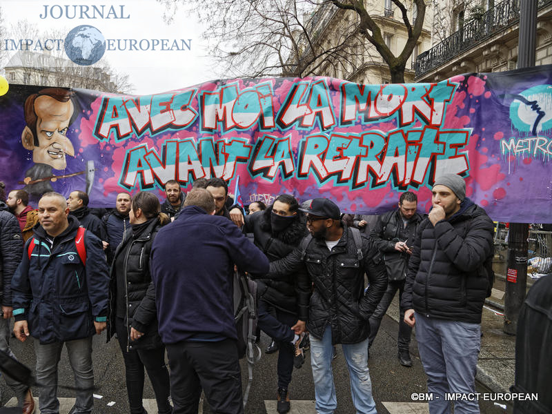 Manif retraite 9 janvier 2020 / BM - Impact European