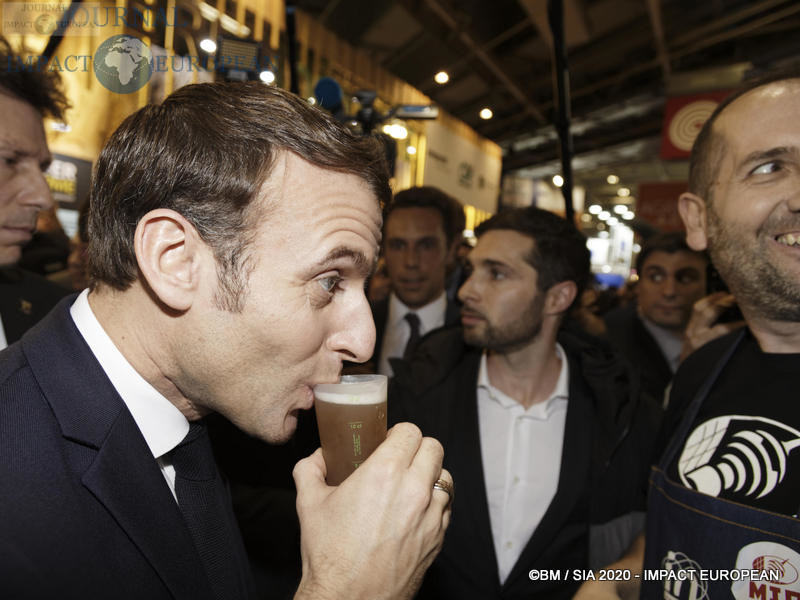 Le Président Emmanuel Macron au 57ème Salon de l'agriculture.