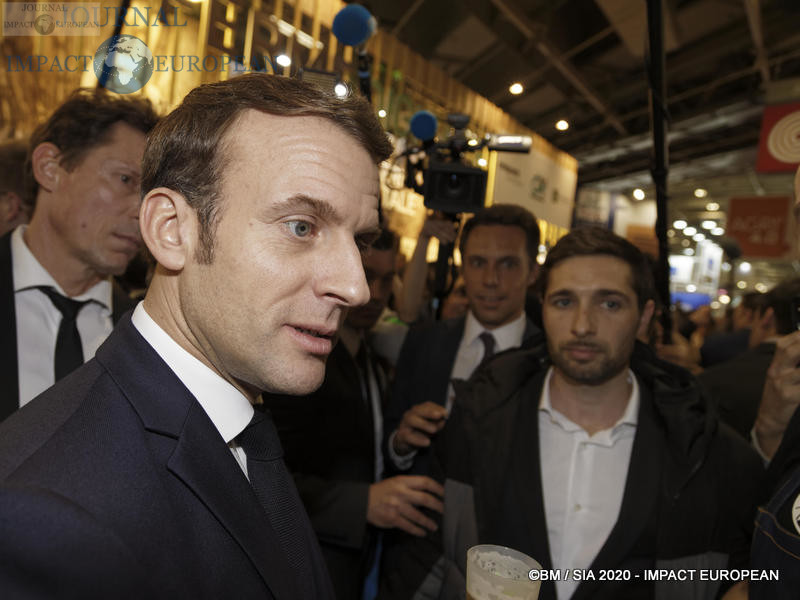 Le Président Emmanuel Macron au 57ème Salon de l'agriculture.